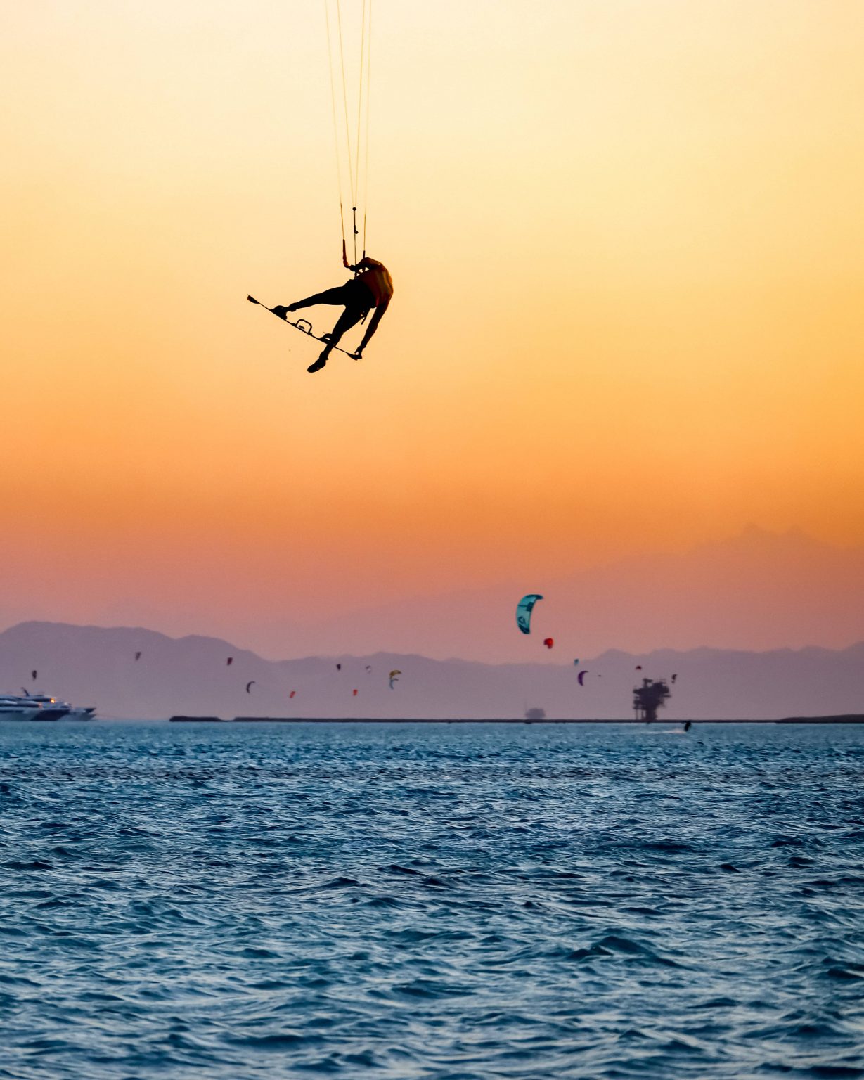 Sunset Kiting