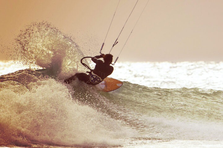 Kitesurfing on Waves