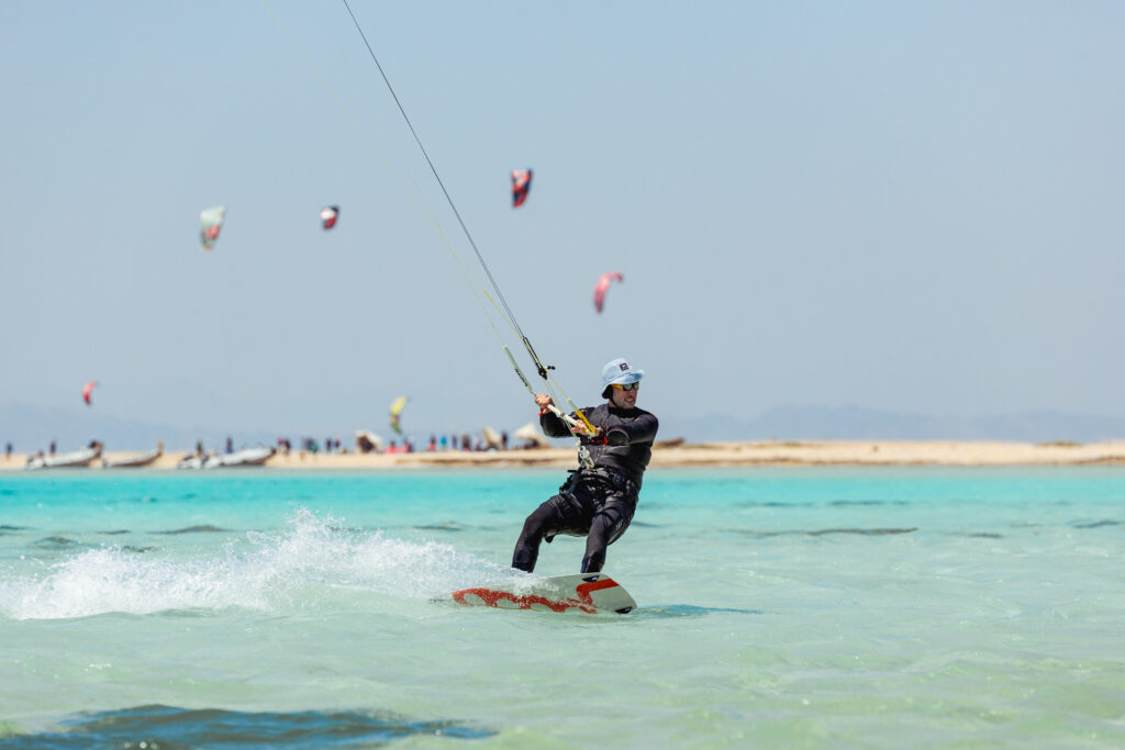 Kiter in the Red Sea