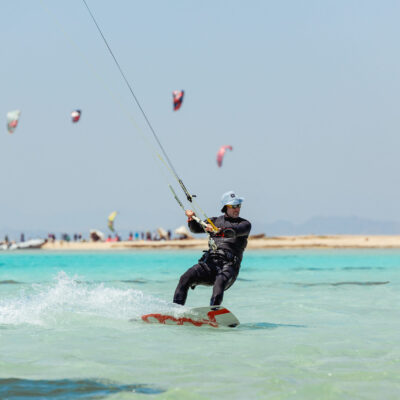 Kiter in the Red Sea