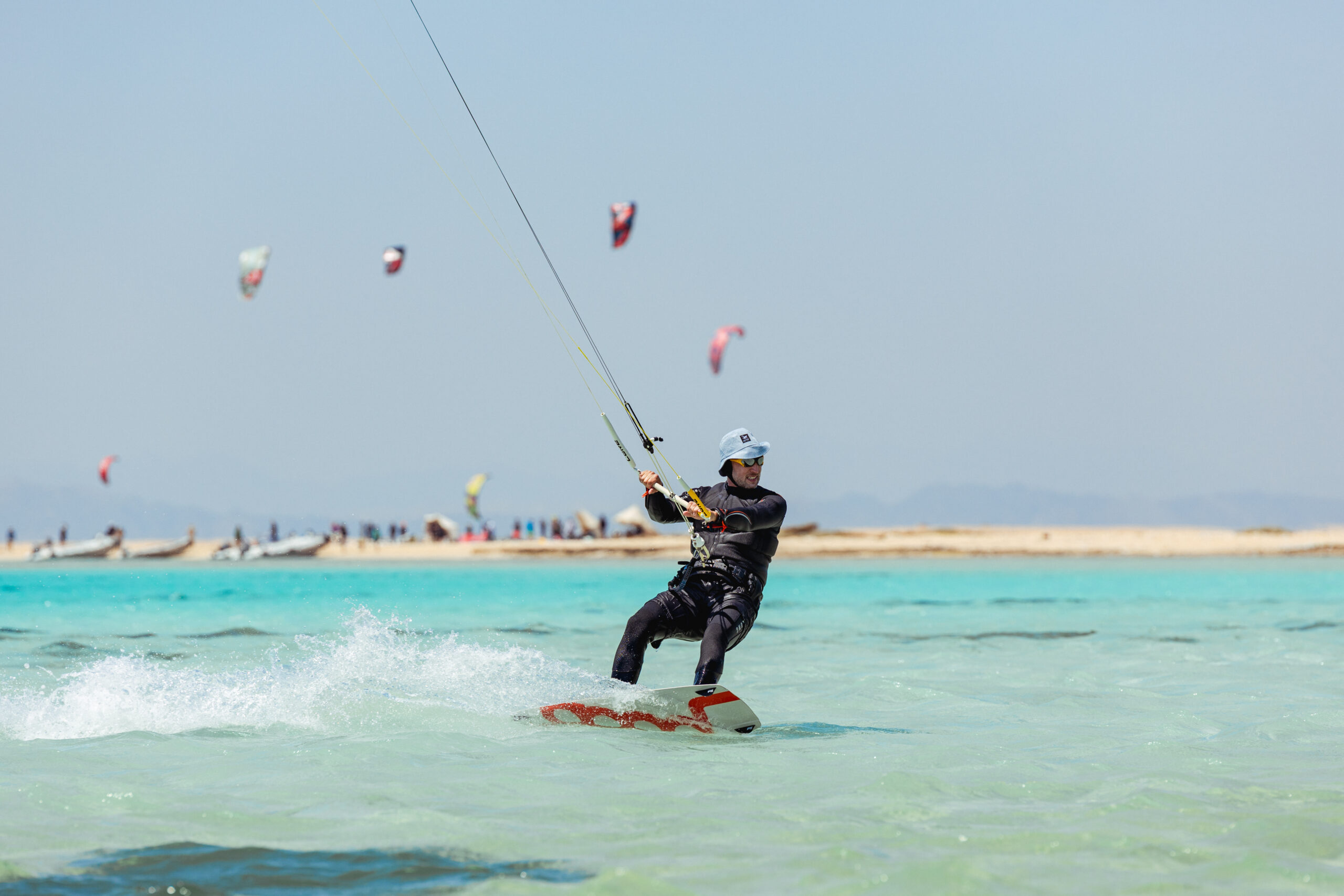Kiter in the Red Sea
