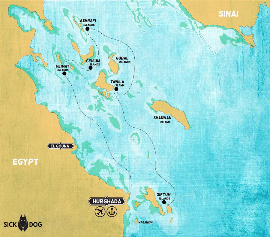 kite safari map
