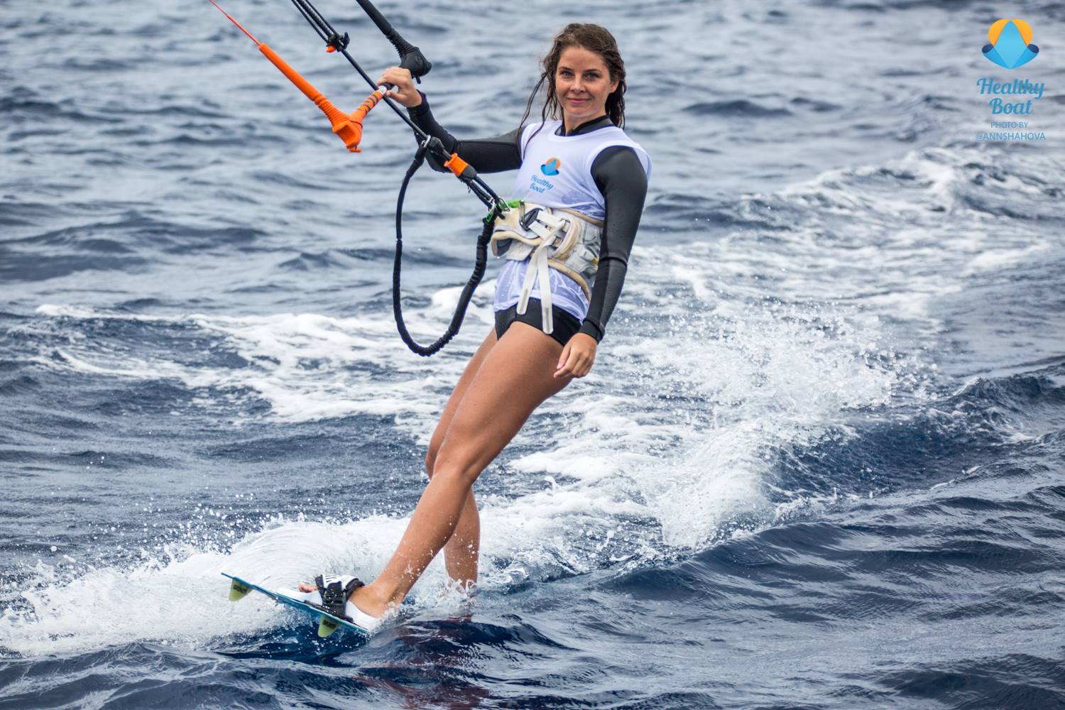 Polina Lunina Kitesurfing