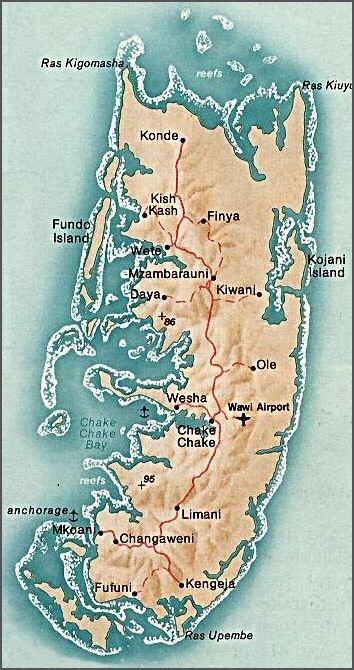 Pemba Island Kite Map Pemba Island Kite Map